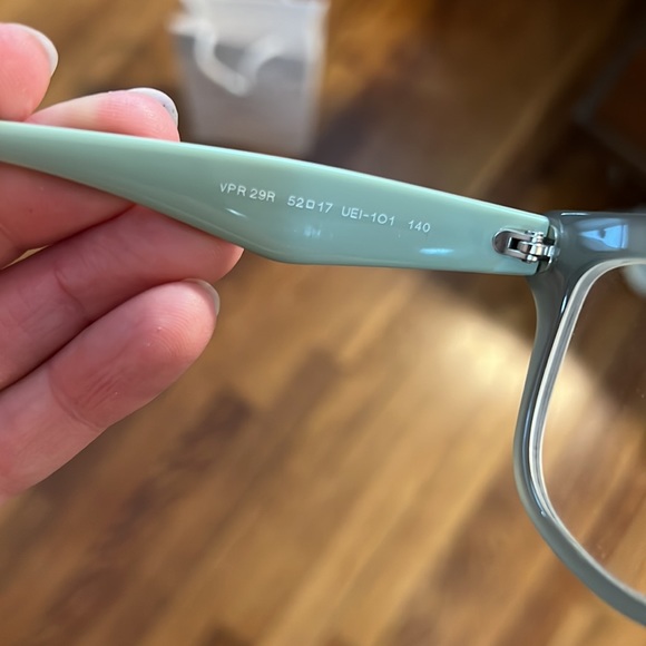 Authentic Prada green eyeglasses w/ prescription lens inside - Picture 6 of 8